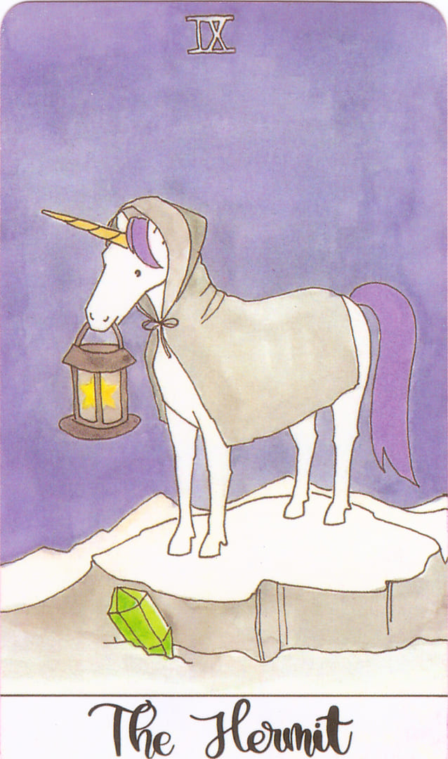 Отшельник — Таро Кристальных Единорогов