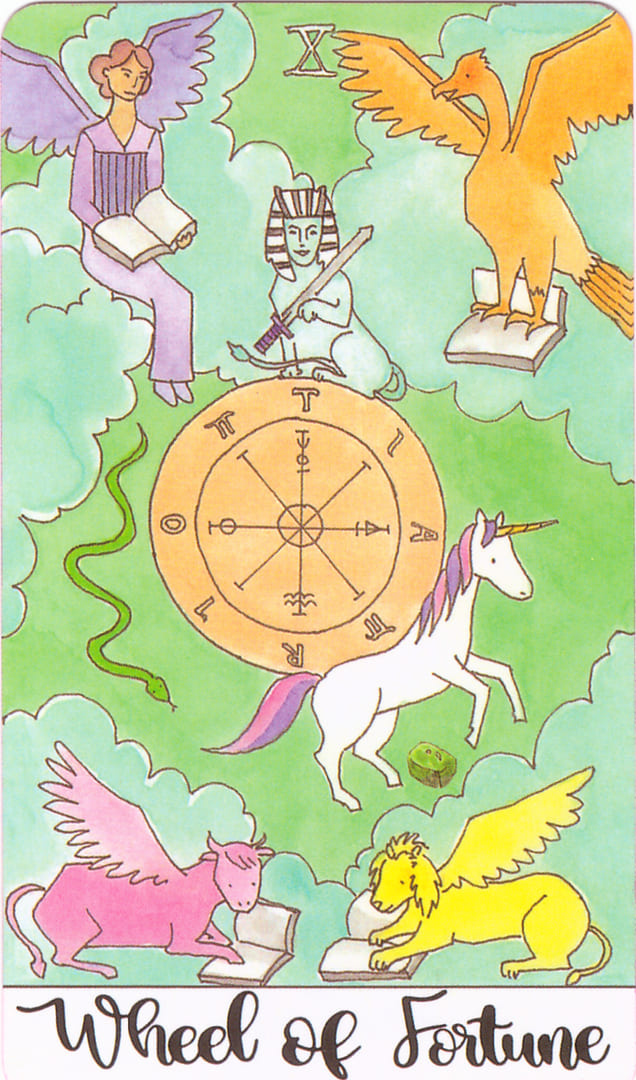 Колесо фортуны — Таро Кристальных Единорогов