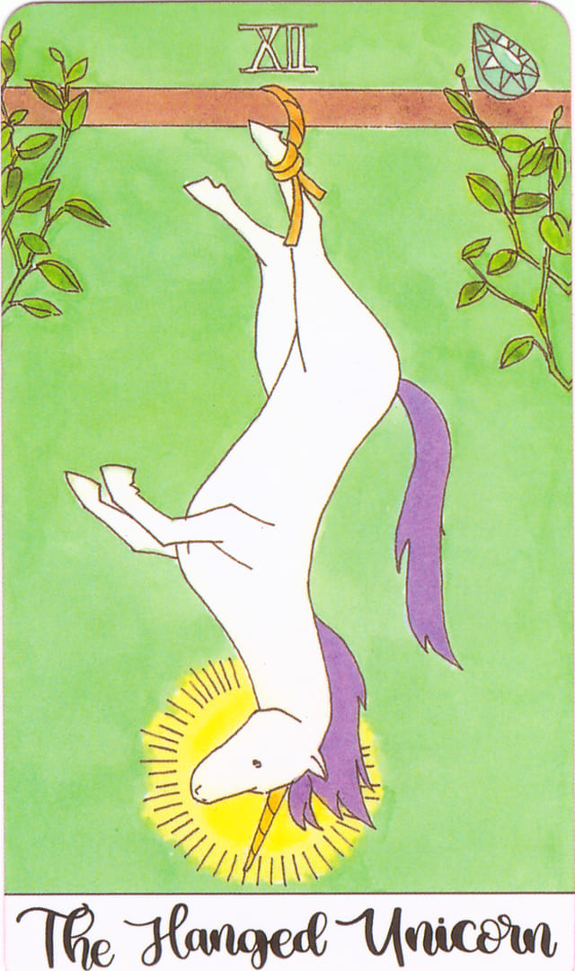 Повешенный — Таро Кристальных Единорогов