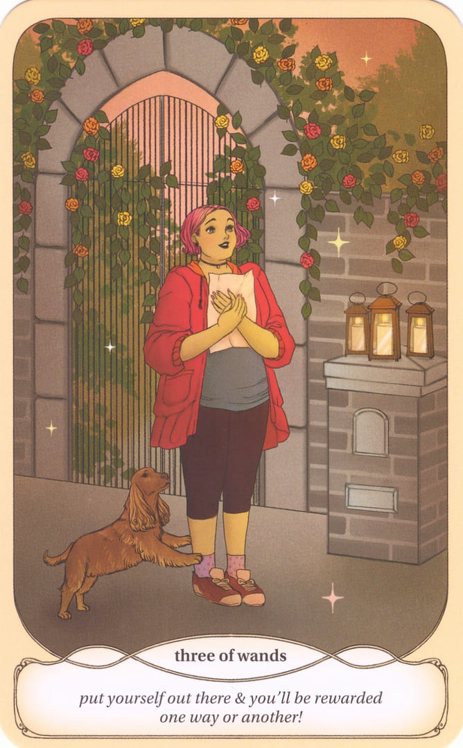 Тройка жезлов — Уютное Таро Ведьмы