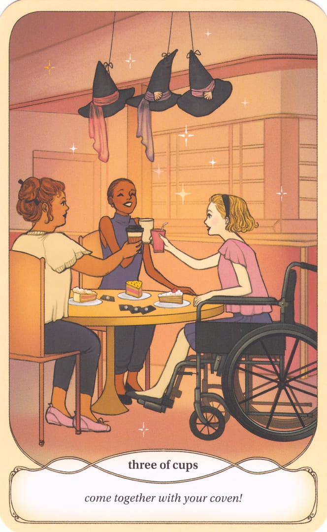 Тройка чаш — Уютное Таро Ведьмы