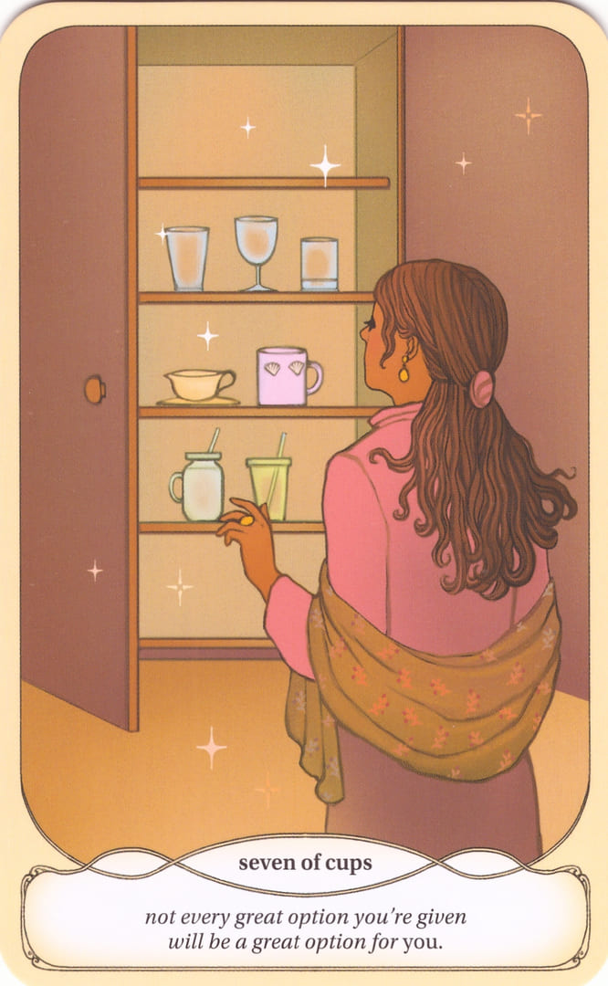Семёрка чаш — Уютное Таро Ведьмы