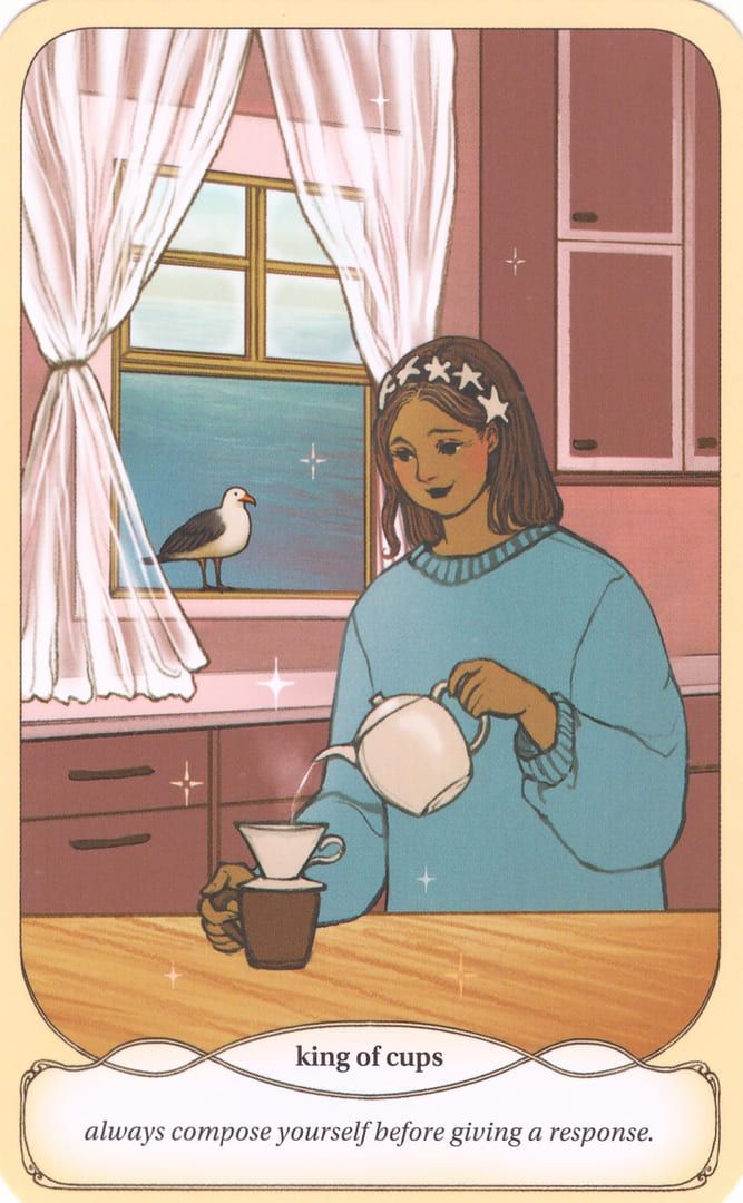 Король чаш — Уютное Таро Ведьмы