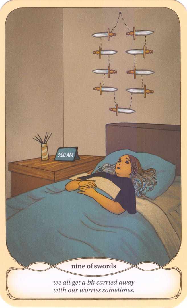 Девятка мечей — Уютное Таро Ведьмы