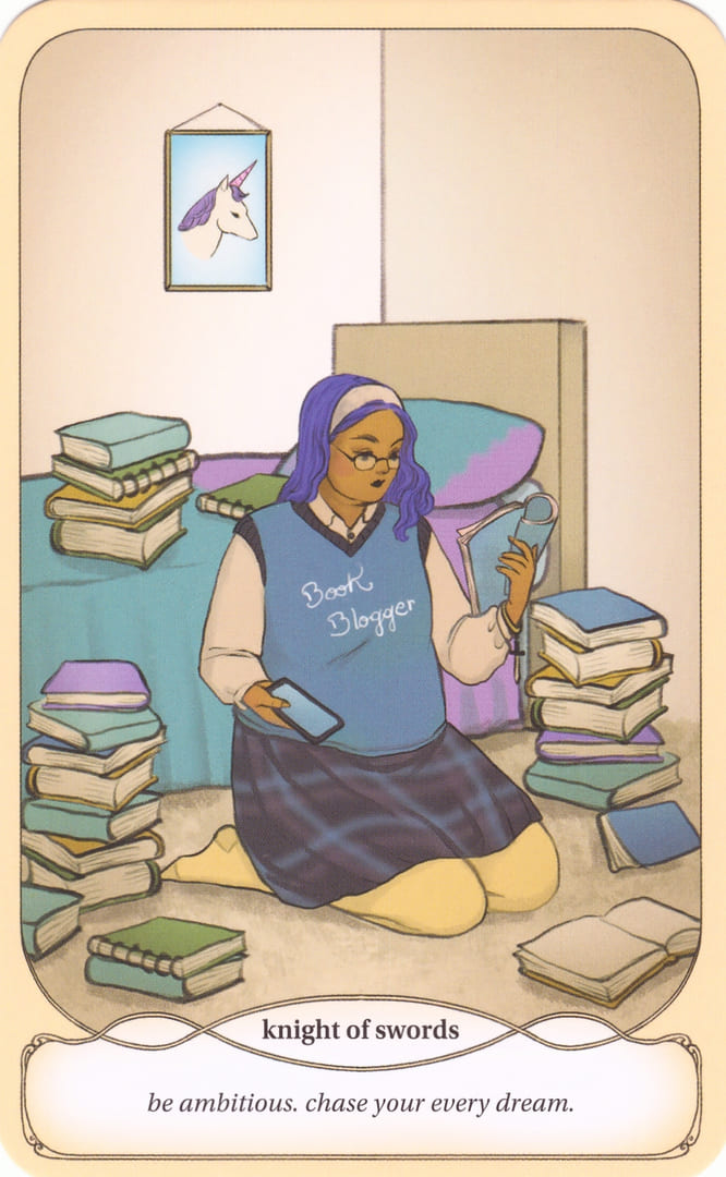 Рыцарь мечей — Уютное Таро Ведьмы