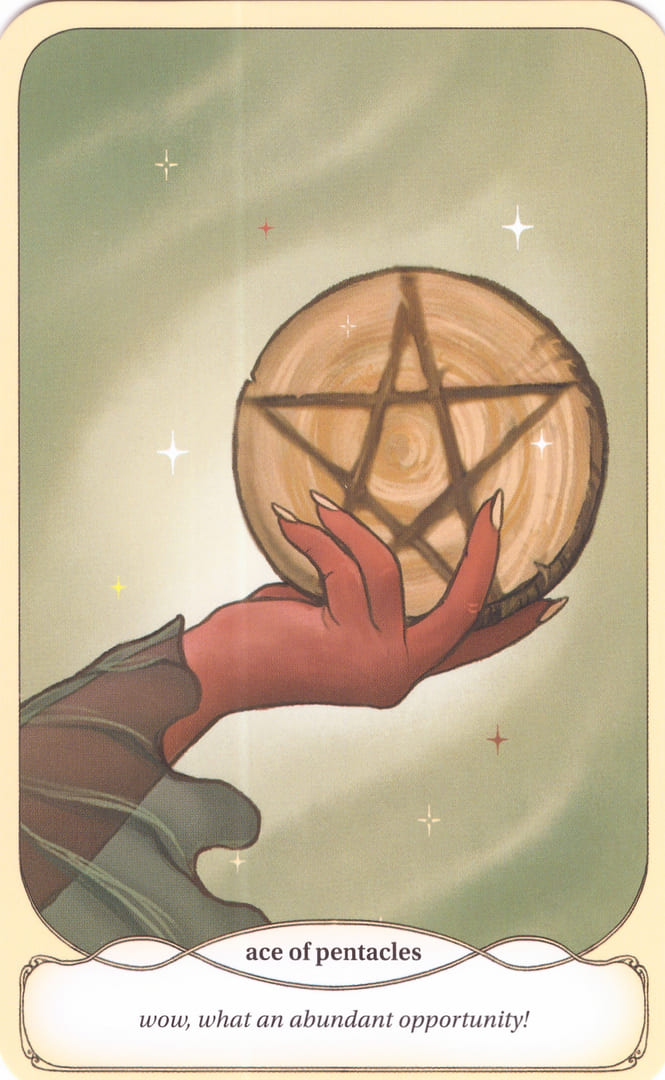 Туз пентаклей — Уютное Таро Ведьмы