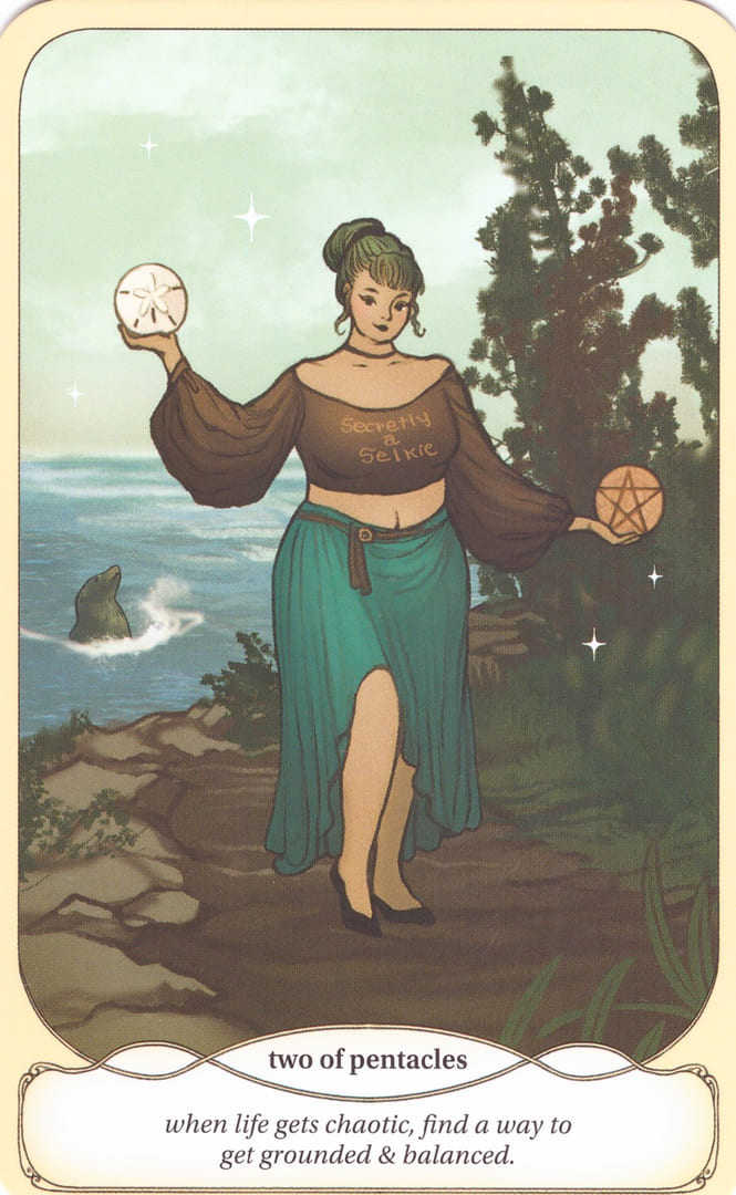 Двойка пентаклей — Уютное Таро Ведьмы