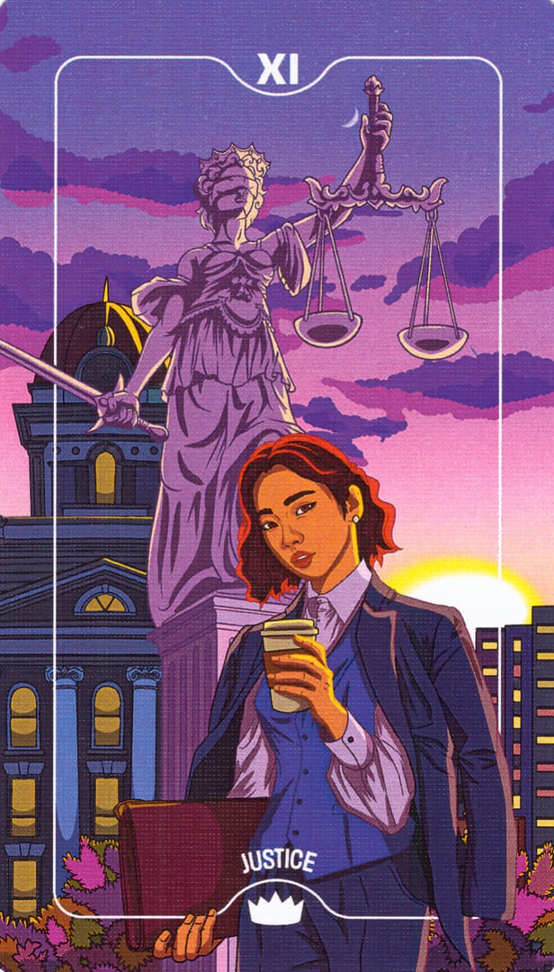 Справедливость — Deck of Luminaries Tarot