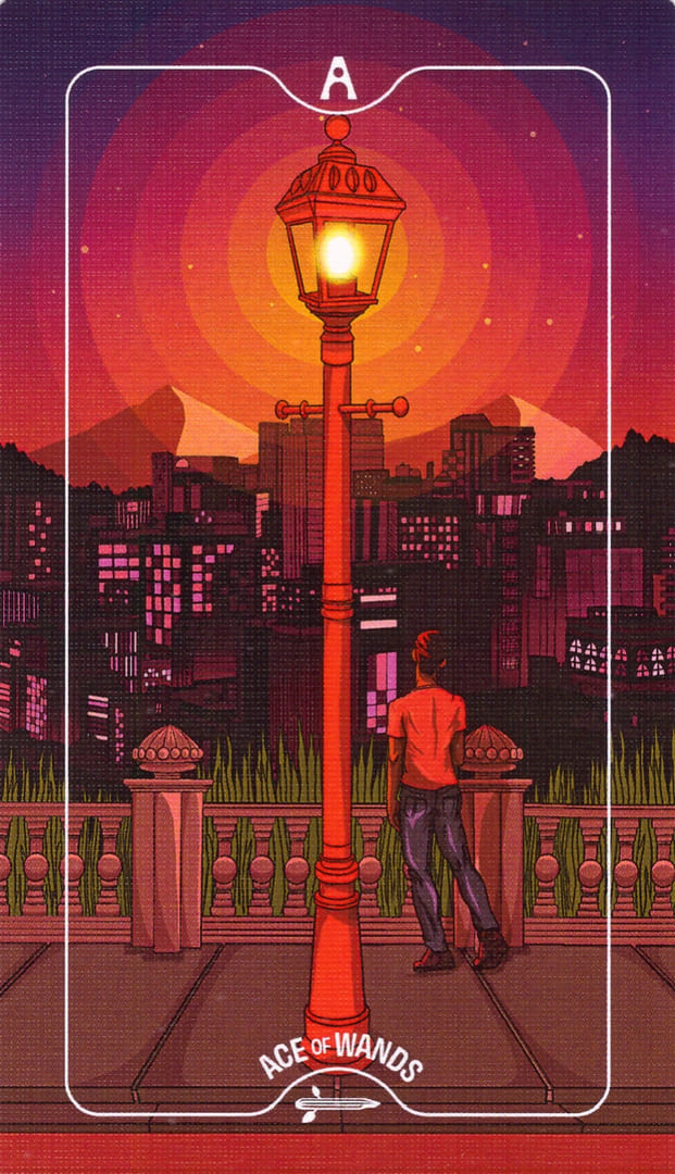 Туз жезлов — Deck of Luminaries Tarot