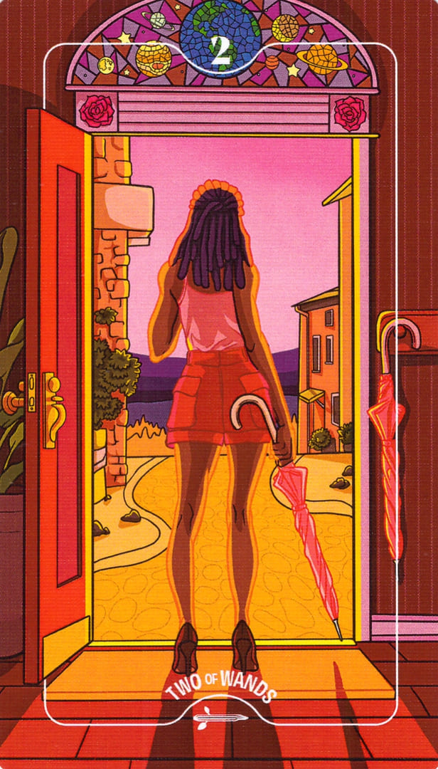 Двойка жезлов — Deck of Luminaries Tarot