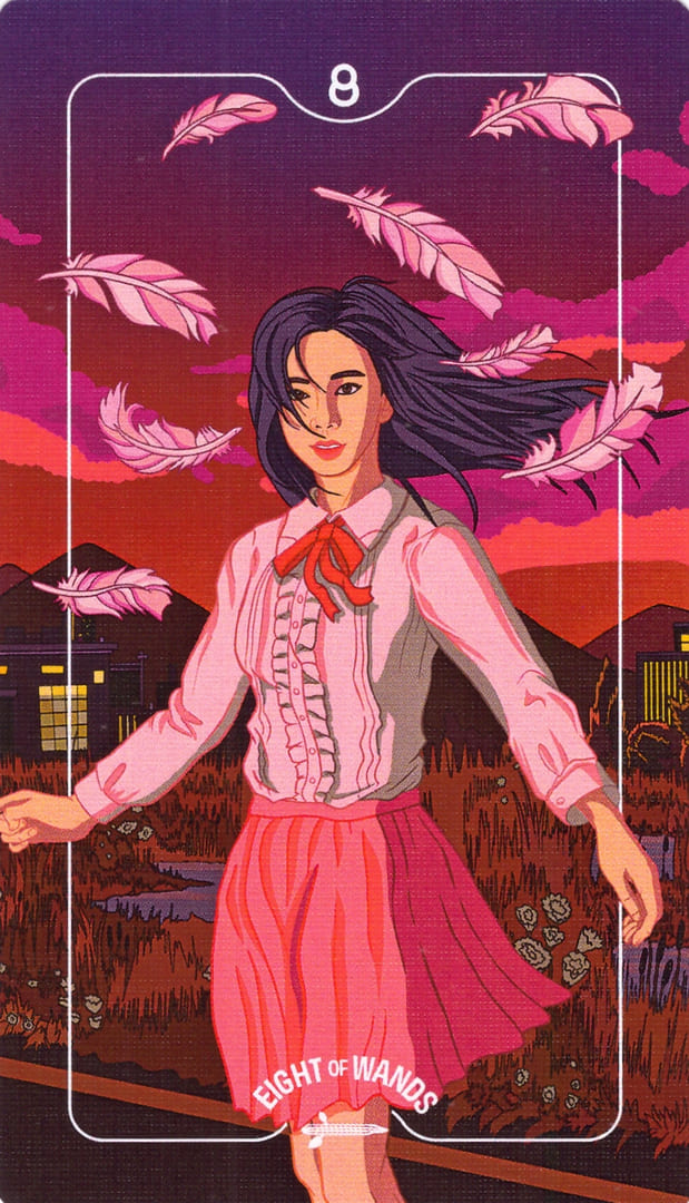 Восьмёрка жезлов — Deck of Luminaries Tarot