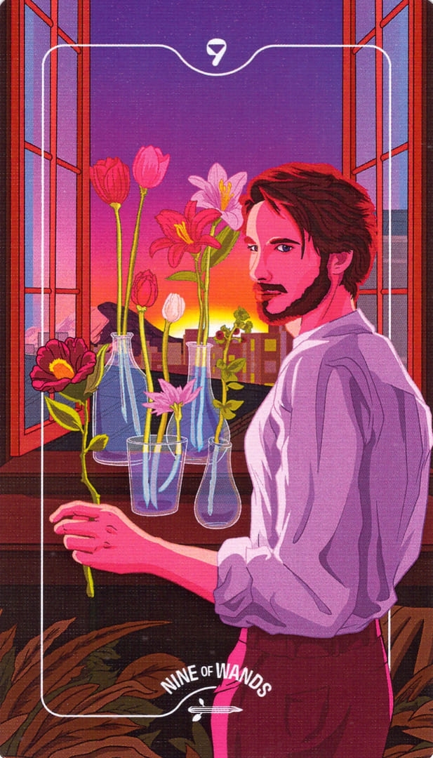 Девятка жезлов — Deck of Luminaries Tarot