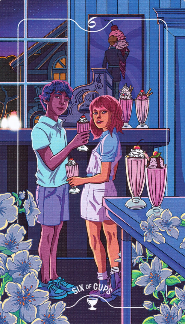 Шестёрка чаш — Deck of Luminaries Tarot