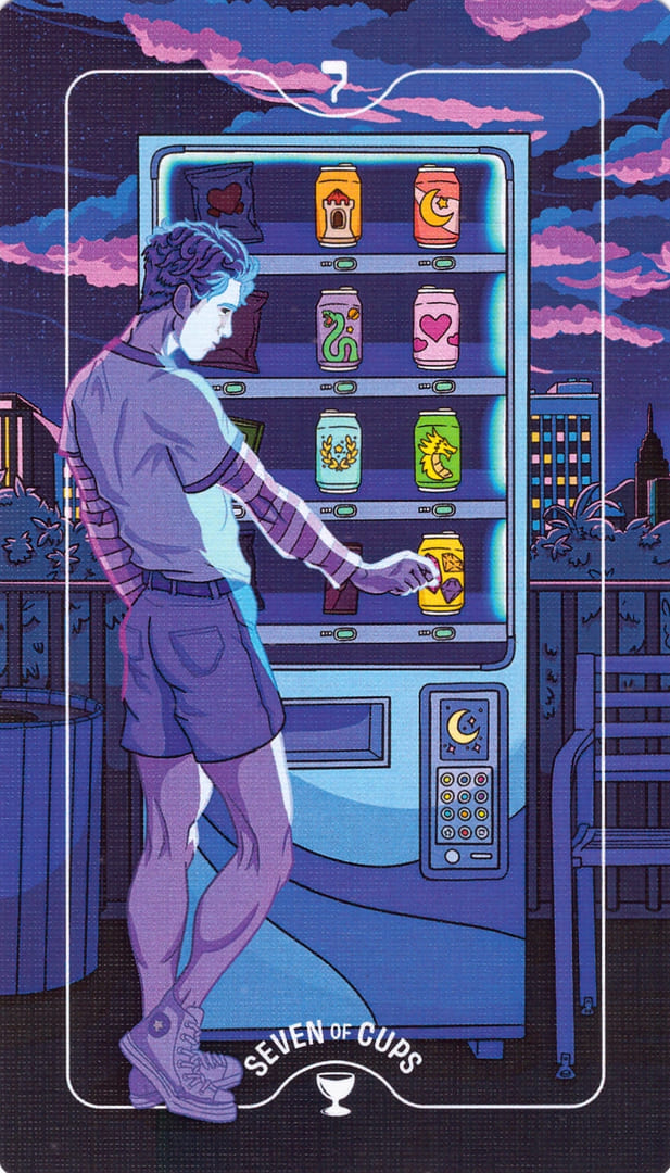Семёрка чаш — Deck of Luminaries Tarot