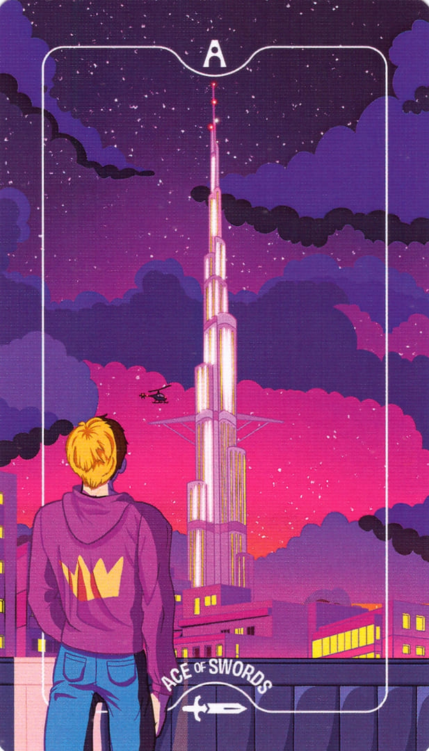 Туз мечей — Deck of Luminaries Tarot