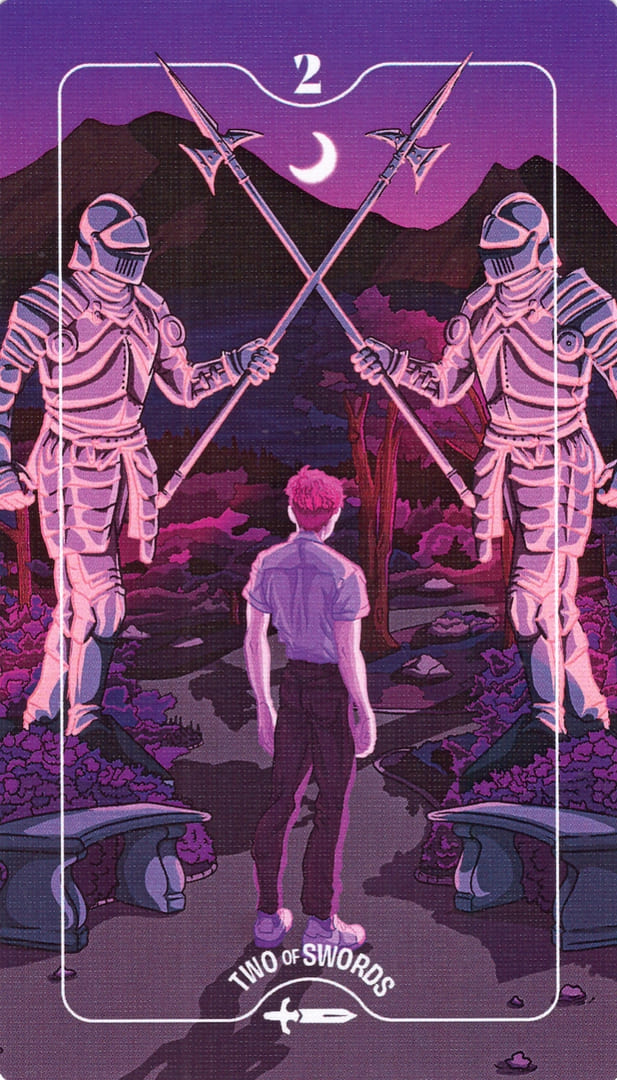 Двойка мечей — Deck of Luminaries Tarot