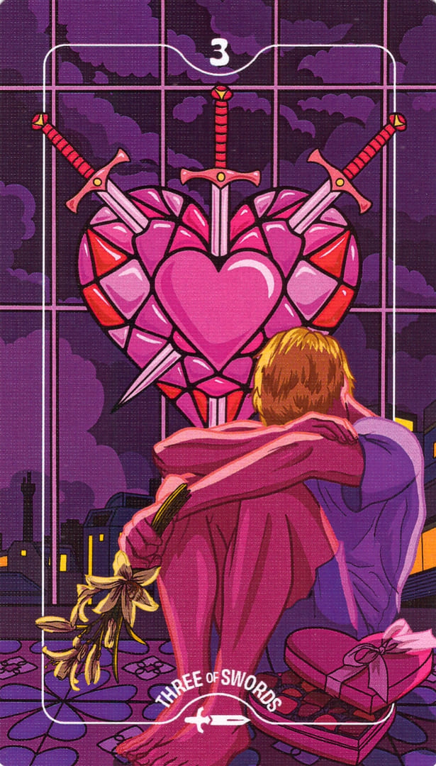 Тройка мечей — Deck of Luminaries Tarot