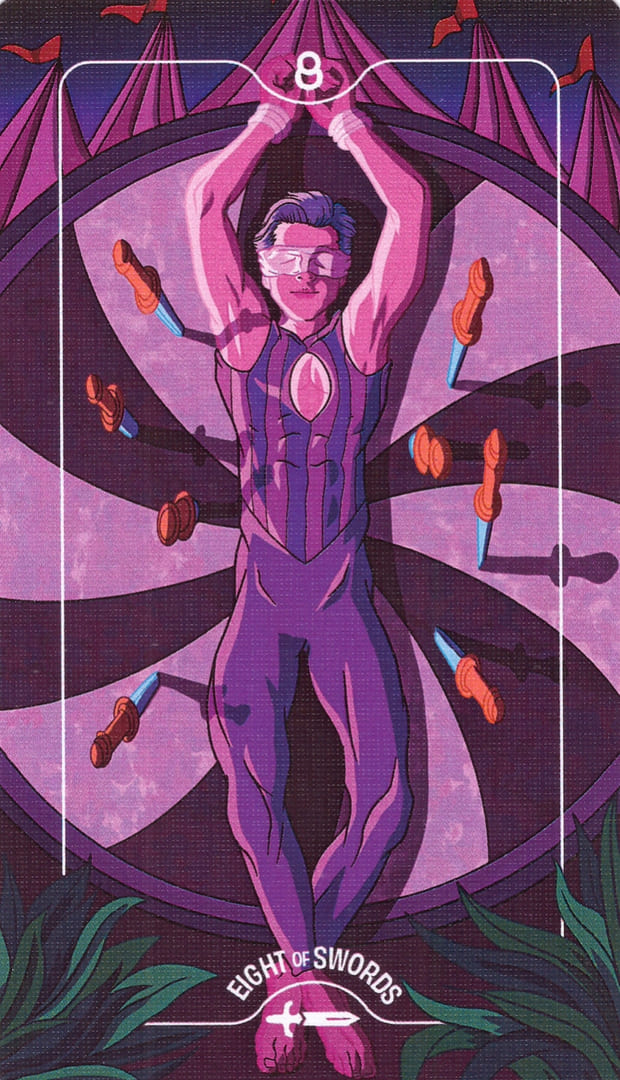 Восьмёрка мечей — Deck of Luminaries Tarot