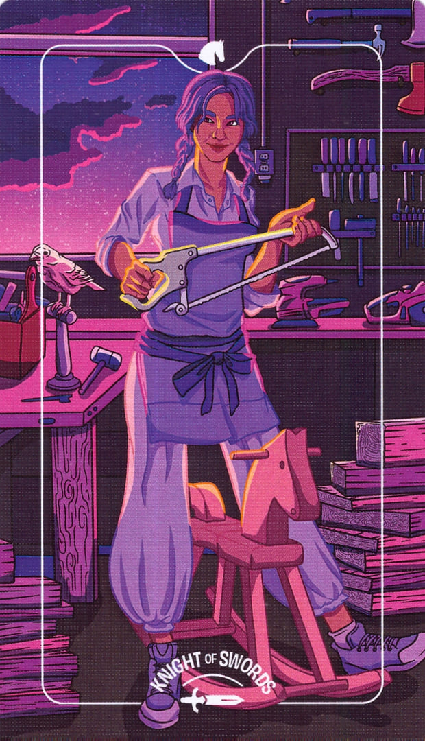 Рыцарь мечей — Deck of Luminaries Tarot