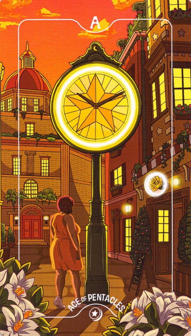 Туз пентаклей — Deck of Luminaries Tarot