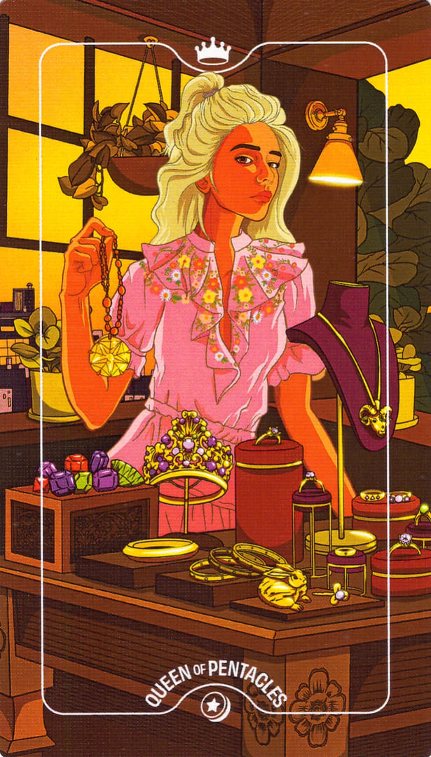 Королева пентаклей — Deck of Luminaries Tarot