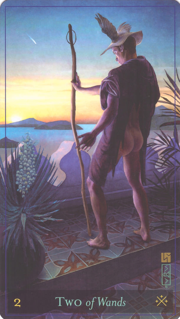 Двойка жезлов — Таро божественной маскулинности