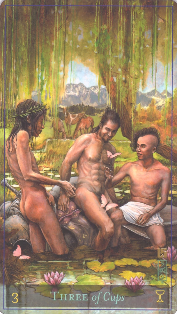 Тройка чаш — Таро божественной маскулинности