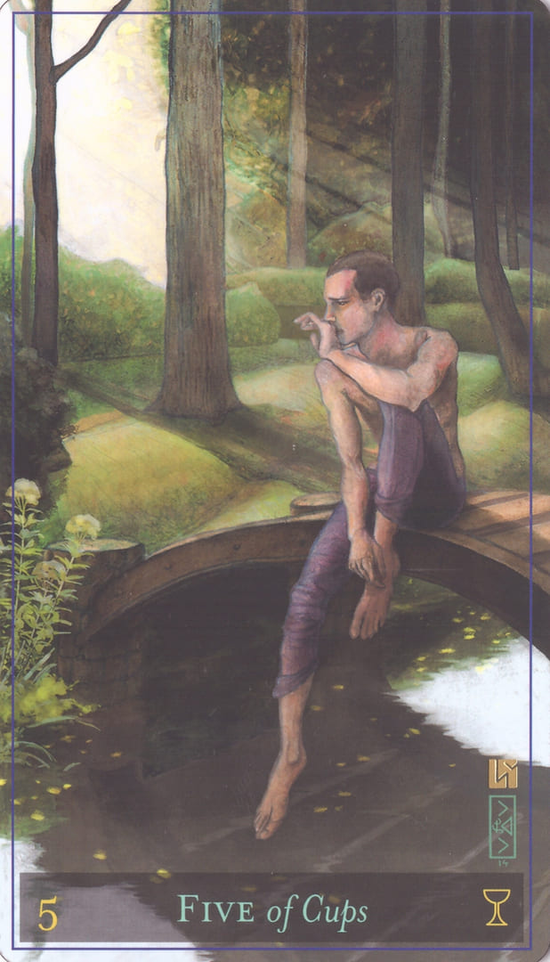 Пятёрка чаш — Таро божественной маскулинности
