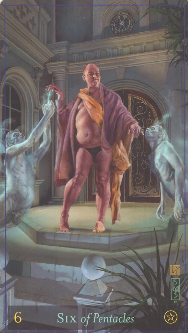 Шестёрка пентаклей — Таро божественной маскулинности
