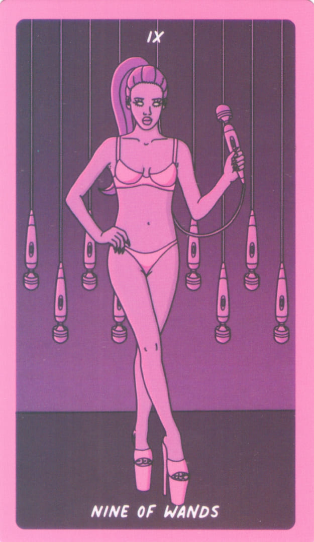 Девятка жезлов — Exotic Cancer Tarot