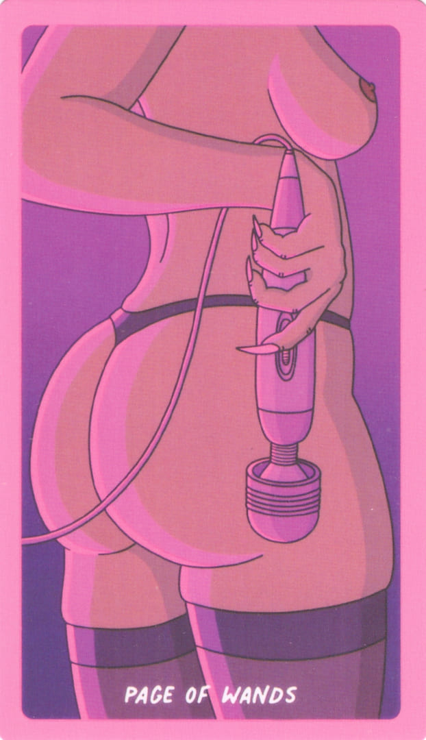 Паж жезлов — Exotic Cancer Tarot