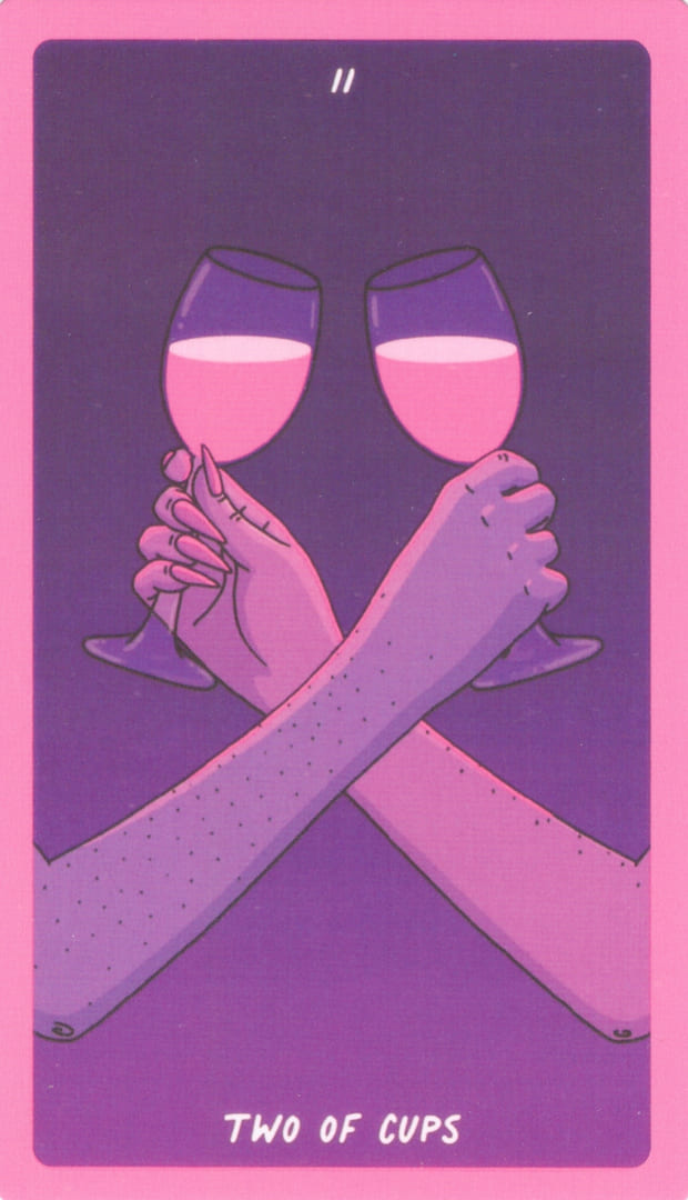 Двойка чаш — Exotic Cancer Tarot