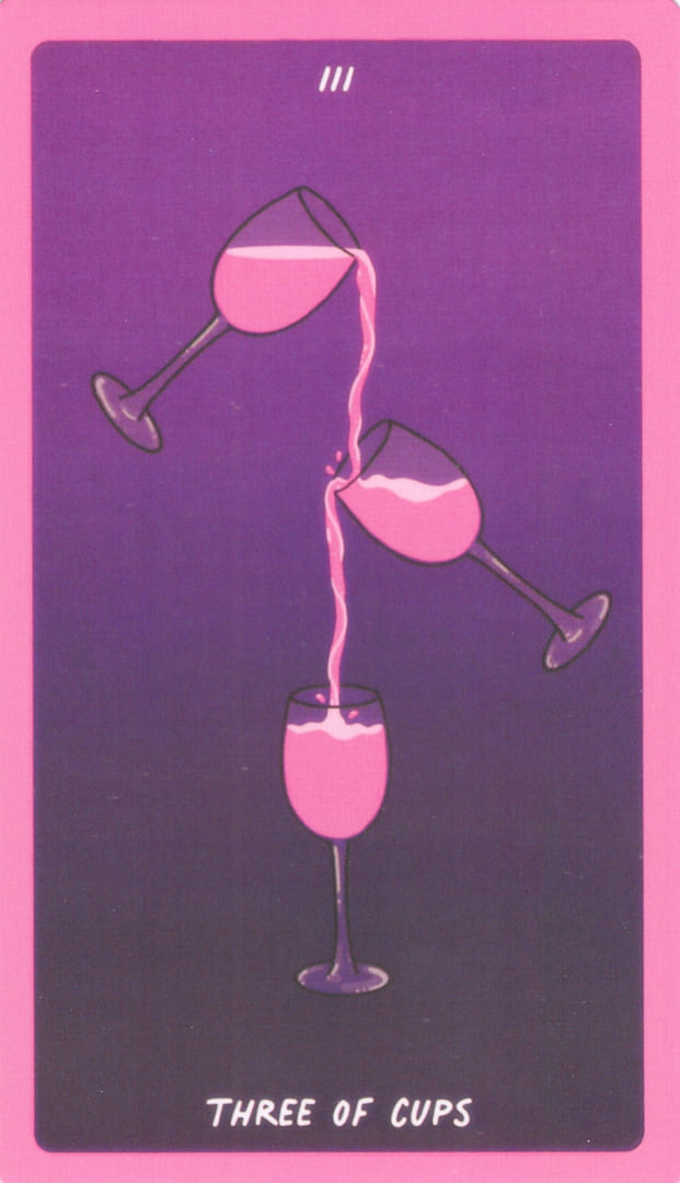Тройка чаш — Exotic Cancer Tarot