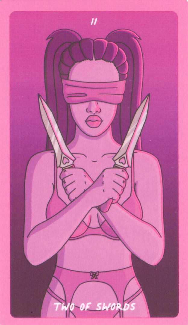 Двойка мечей — Exotic Cancer Tarot