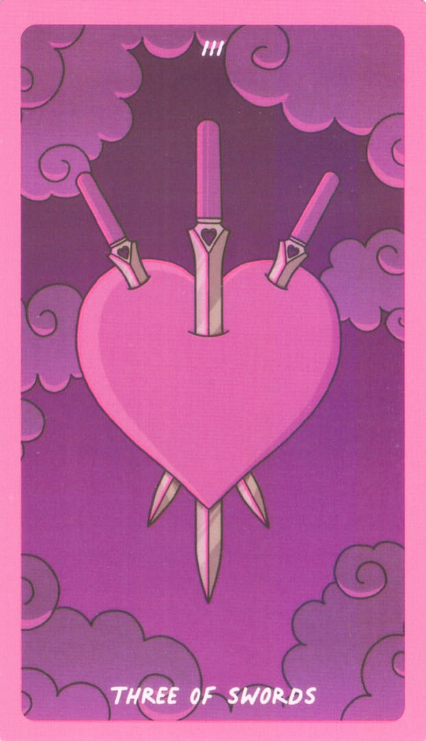 Тройка мечей — Exotic Cancer Tarot
