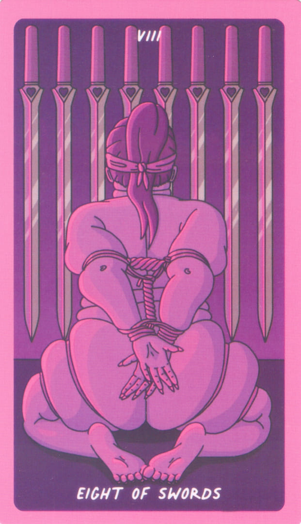 Восьмёрка мечей — Exotic Cancer Tarot