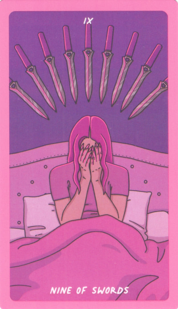 Девятка мечей — Exotic Cancer Tarot
