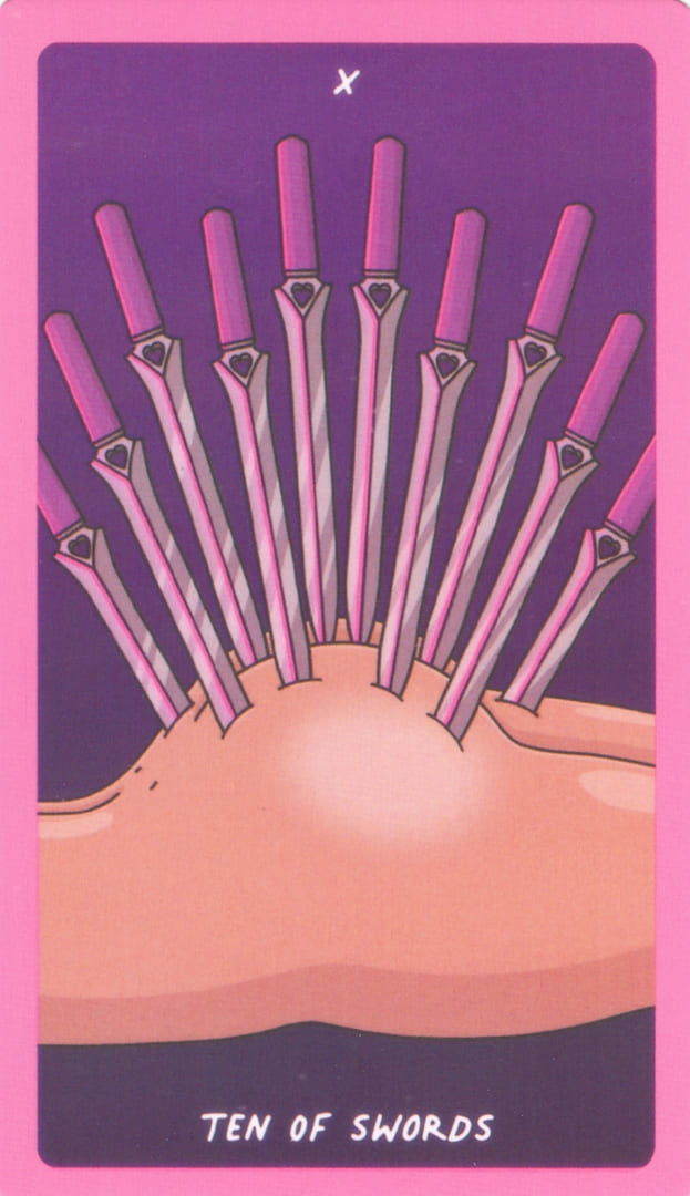 Десятка мечей — Exotic Cancer Tarot