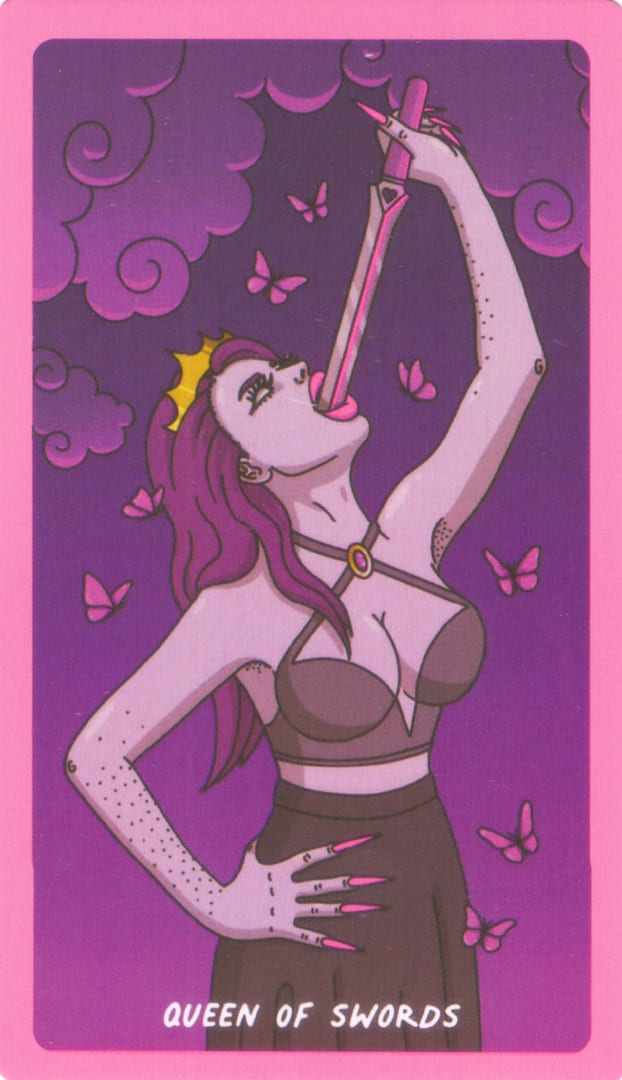 Королева мечей — Exotic Cancer Tarot