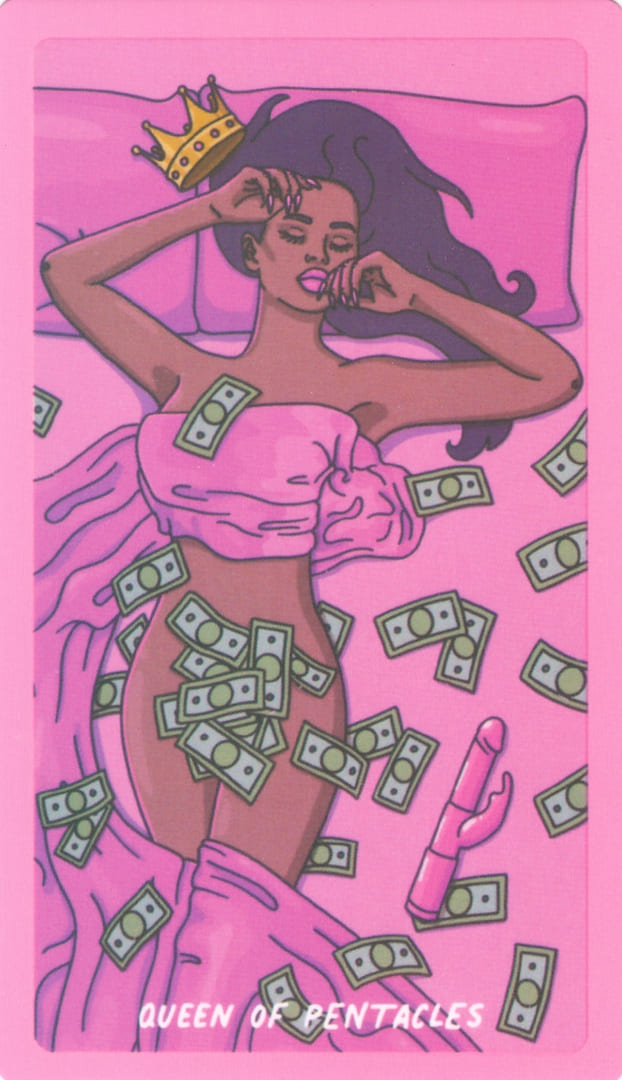 Королева пентаклей — Exotic Cancer Tarot