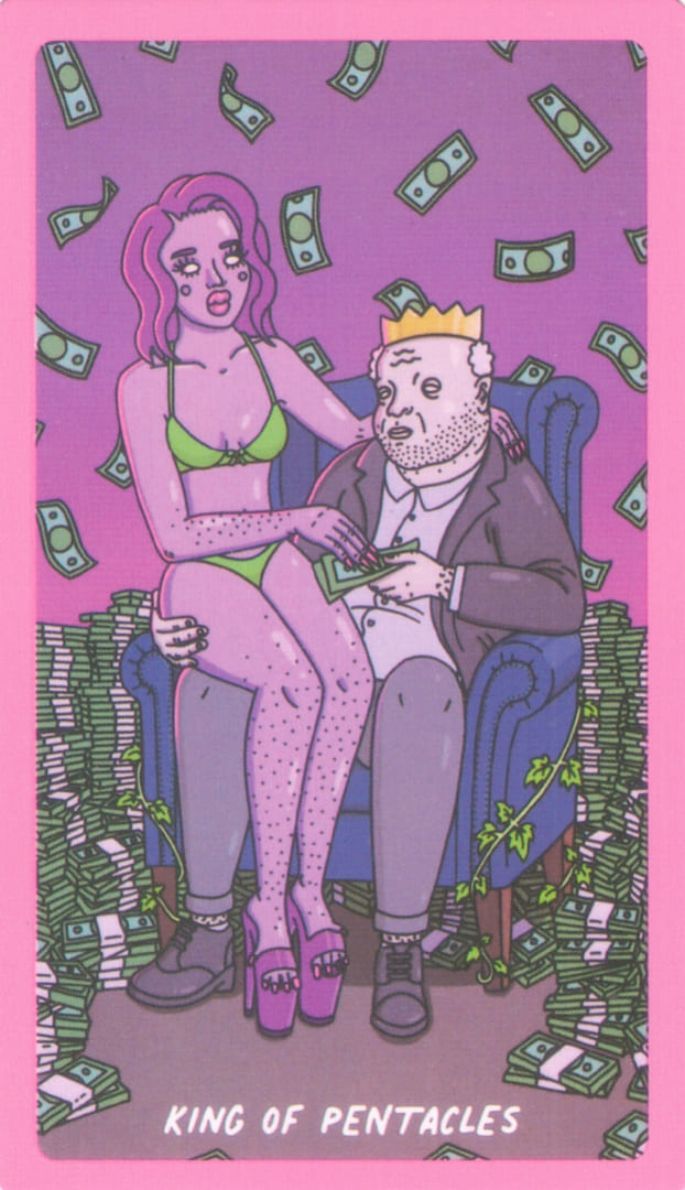 Король пентаклей — Exotic Cancer Tarot