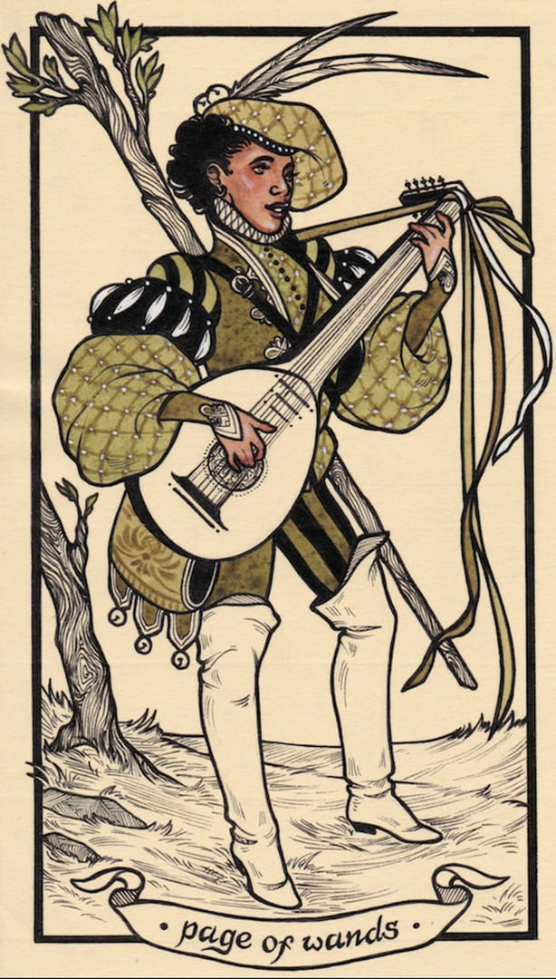 Паж жезлов — Таро Федора Павлова