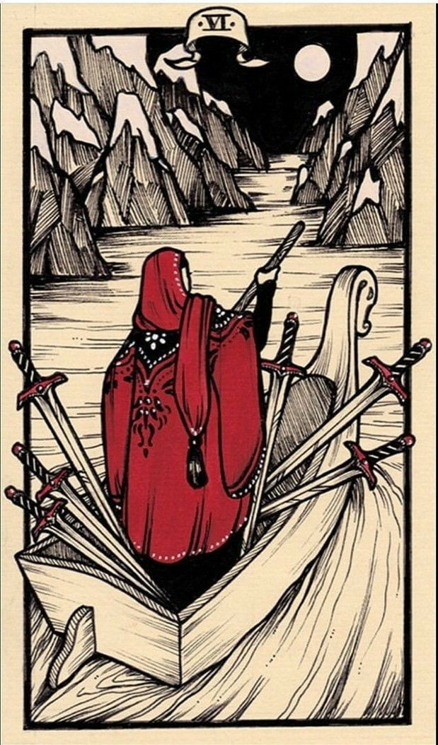 Шестёрка мечей — Таро Федора Павлова