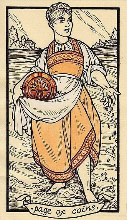 Паж пентаклей — Таро Федора Павлова