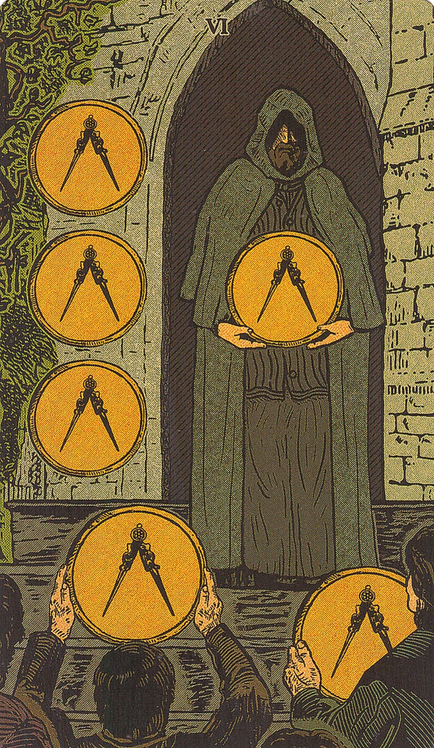 Шестёрка пентаклей