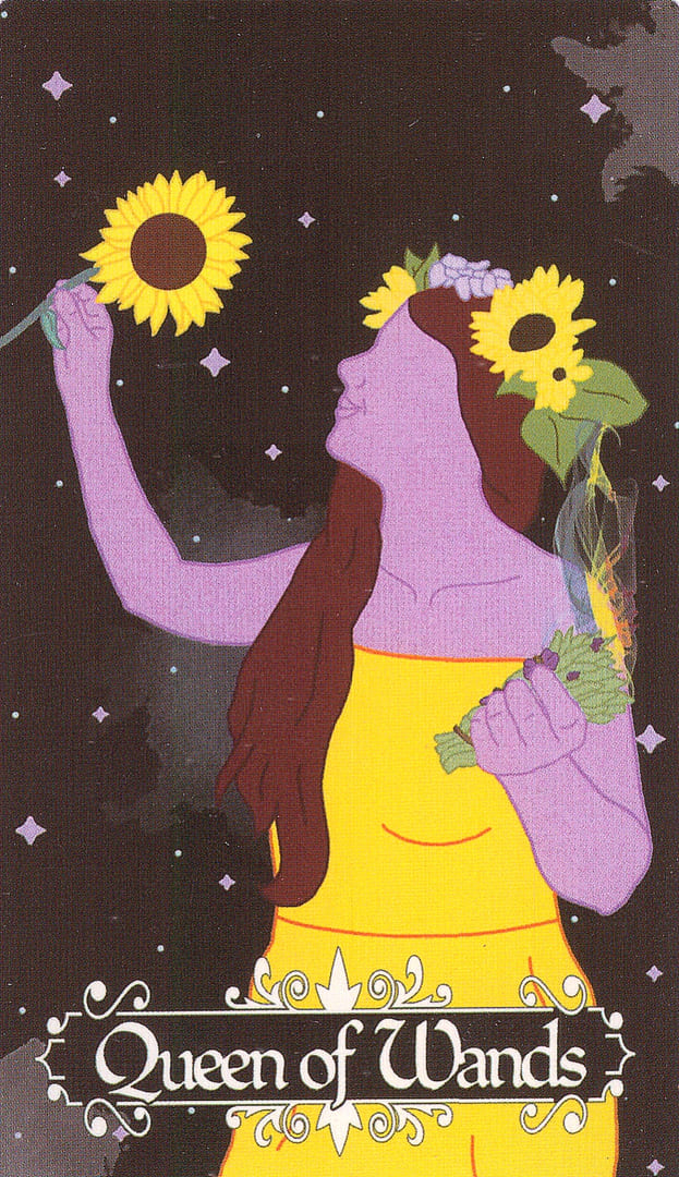 Королева жезлов — Cosmic Coven Tarot