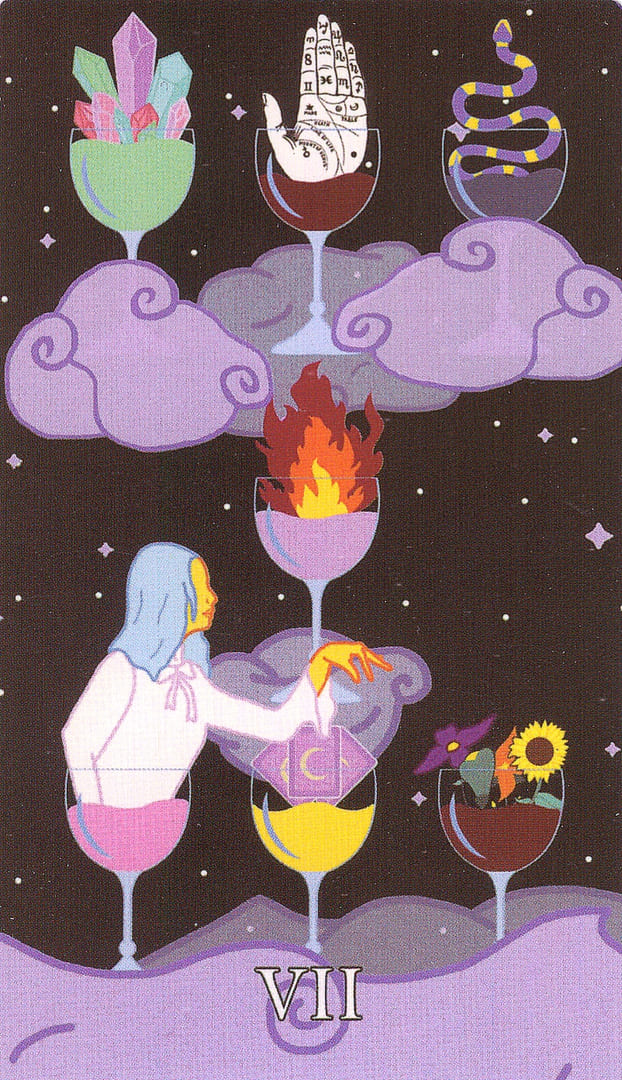 Семёрка чаш — Cosmic Coven Tarot