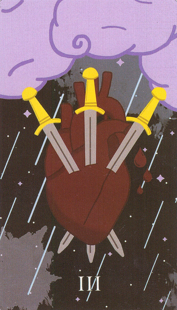 Тройка мечей — Cosmic Coven Tarot