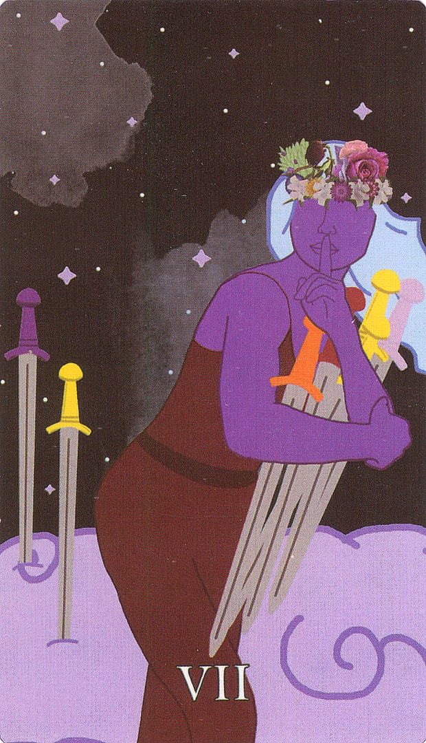 Семёрка мечей — Cosmic Coven Tarot