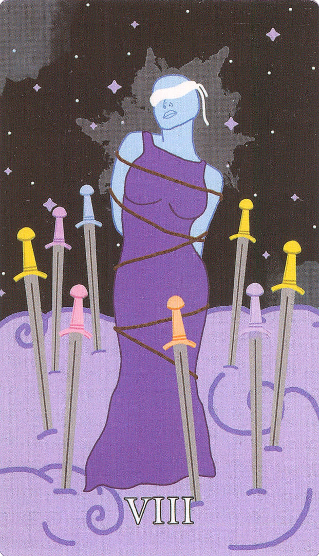 Восьмёрка мечей — Cosmic Coven Tarot